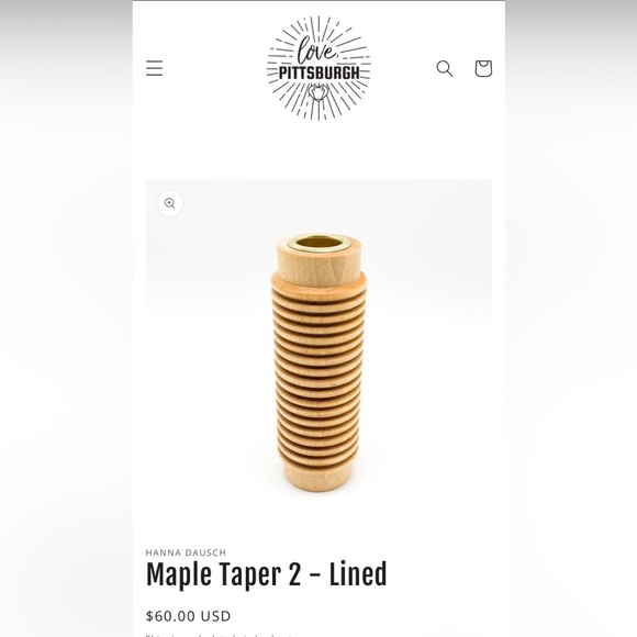 Hanna Dausch wood working taper candle holders - Picture 4 of 4